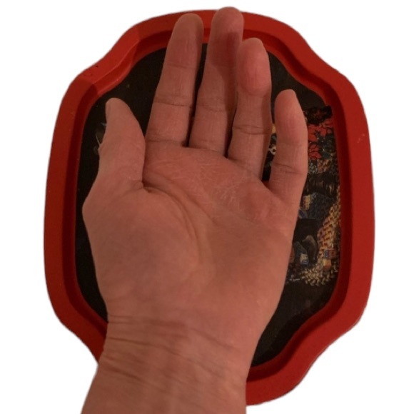 Swedish Small Christmas Metal Tray / God Jul Tray. - Picture 4 of 13